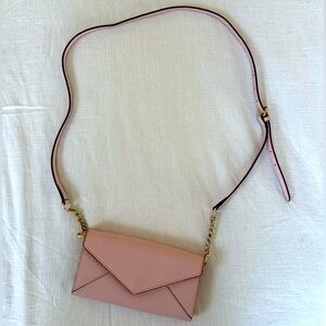 Rebecca Minkoff Pink Evening Bag Clutch with Crossbody attachment